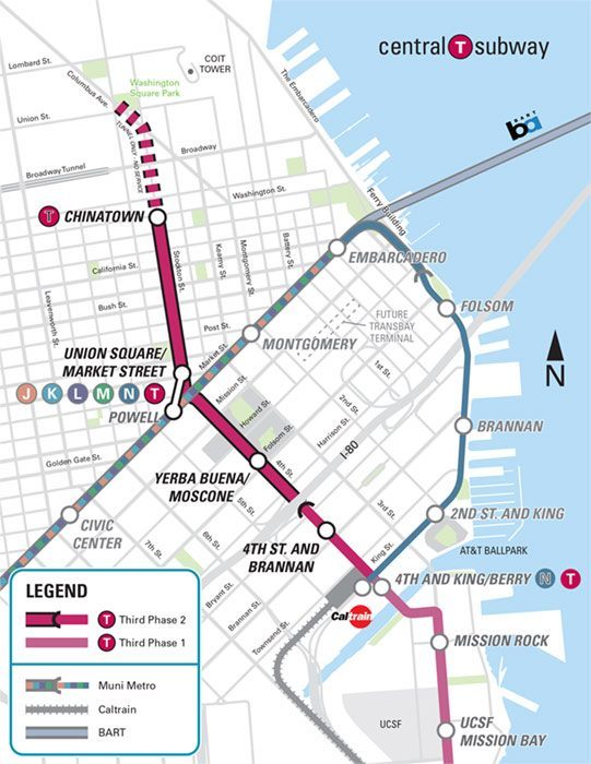San Francisco Muni Third Street Light Rail Map